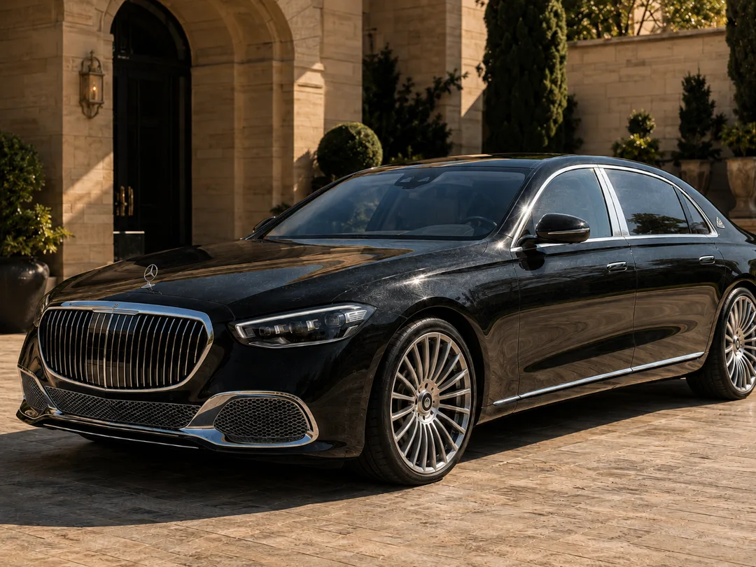 Luxury sedan, swirl-free in the sun – Before