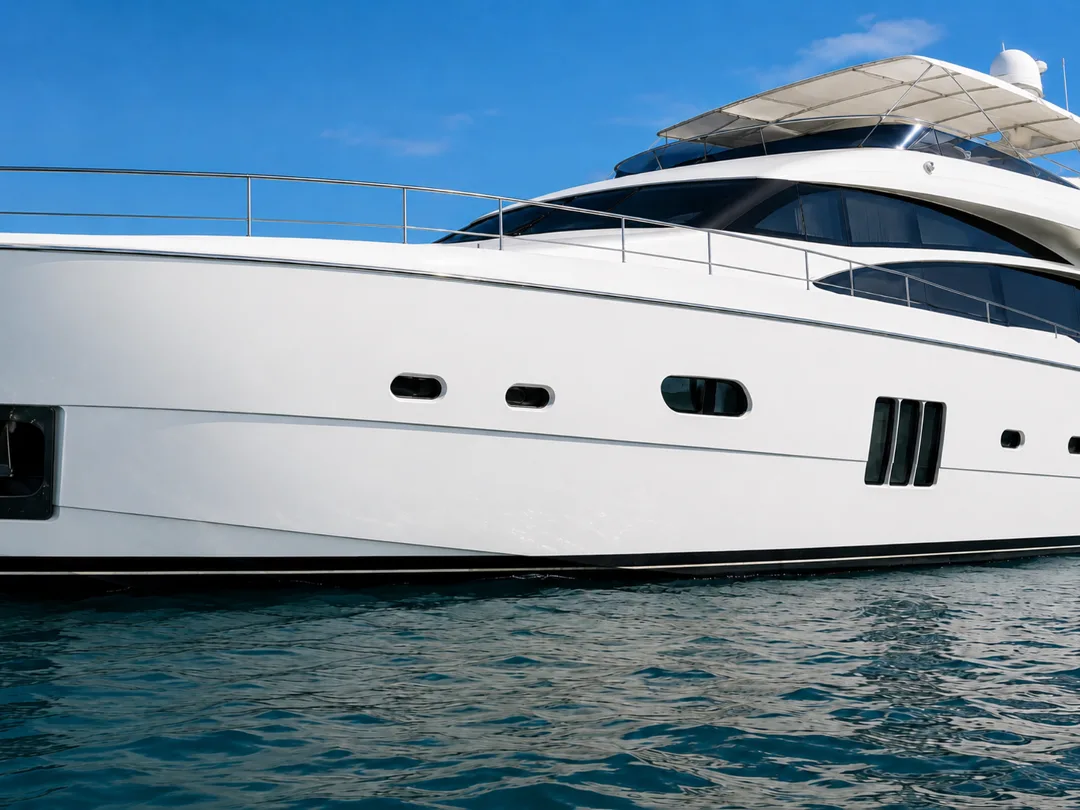 Yacht hull, less fouling and faster cleaning – After